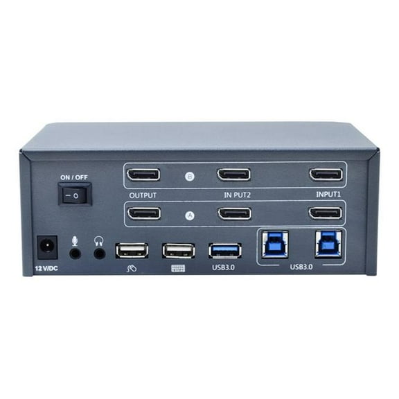2-Port 8K Dual Monitor DP1.4KVM Switch