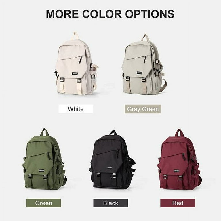  coowoz School Bag Lightweight Casual Daypack College Laptop  Backpack for Men Women Water Resistant Travel Rucksack for Sports High  School Middle Bookbag for girls Gray Green white : Electronics