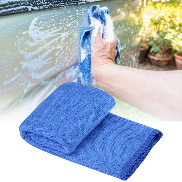 Toalla De Microfibra, Paños De Limpieza De 11,8x27,6 Pulgadas, Fácil De Transportar, Gran Capacidad Absorbente, Azul Para Limpiar La Mesa