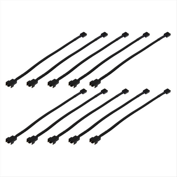 Cable de Extensión para Ventilador de Caja con Conector PWM de (10 Unidades, 26 cm) para de Refrigeración de CPU de Computadora.