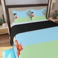 thumbnail image 4 of Dragon Ball Goku Enfant Mignon Rêveur de Jour Design Anime Trois Pièces Housse de Couette, 4 of 7