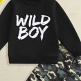 thumbnail image 4 of TOWED22 Toddler Baby Boys Clothes Print Graphic Long Sleeve Sweatshirt Top Casual Pants Set 2Pcs Fall Winter Outfits, 4 of 4