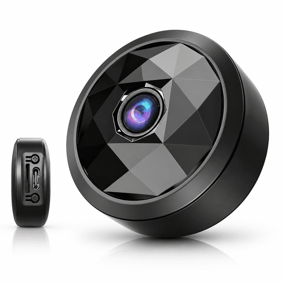 Mini WiFi Security Camera, 1080P Indoor Camera with Night Vision, Motion Detection, Magnetic Mount