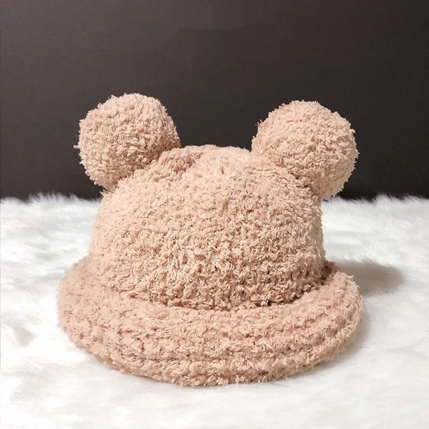 Gorro de felpa con orejas de Mickey Mouse para mujer, gorro cálido de invierno a la moda, regalo de cumpleaños para niñas zhangyuxiang LED