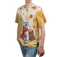 thumbnail image 4 of Welcome Fall Bichon Frise Enjoys School Time Autumn Fall Leaves All Over Print 3D Shirt Unisex Merch Bichons Dog Lovers Gifts Idea - 02013, 4 of 6