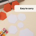 thumbnail image 4 of 600Pcs Hexagon Paper Piecing Shape for Quilting, Patchwork, Paper Piecing Paper Quilting Templates for Sewing Project, 4 of 5