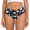 thumbnail image 1 of Fotbe Skeleton Calzones Estampados para Mujer – Ropa Interior de Algodón, Cómoda, Suave y Elástica-Large, 1 of 6