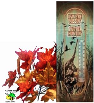 Thermometer Wall Hanging Metal ~22 Gauge Metal Lithograph Print Measures 5" x 17" Indoors or Outdoors (WiFi isn't Working Hunting)