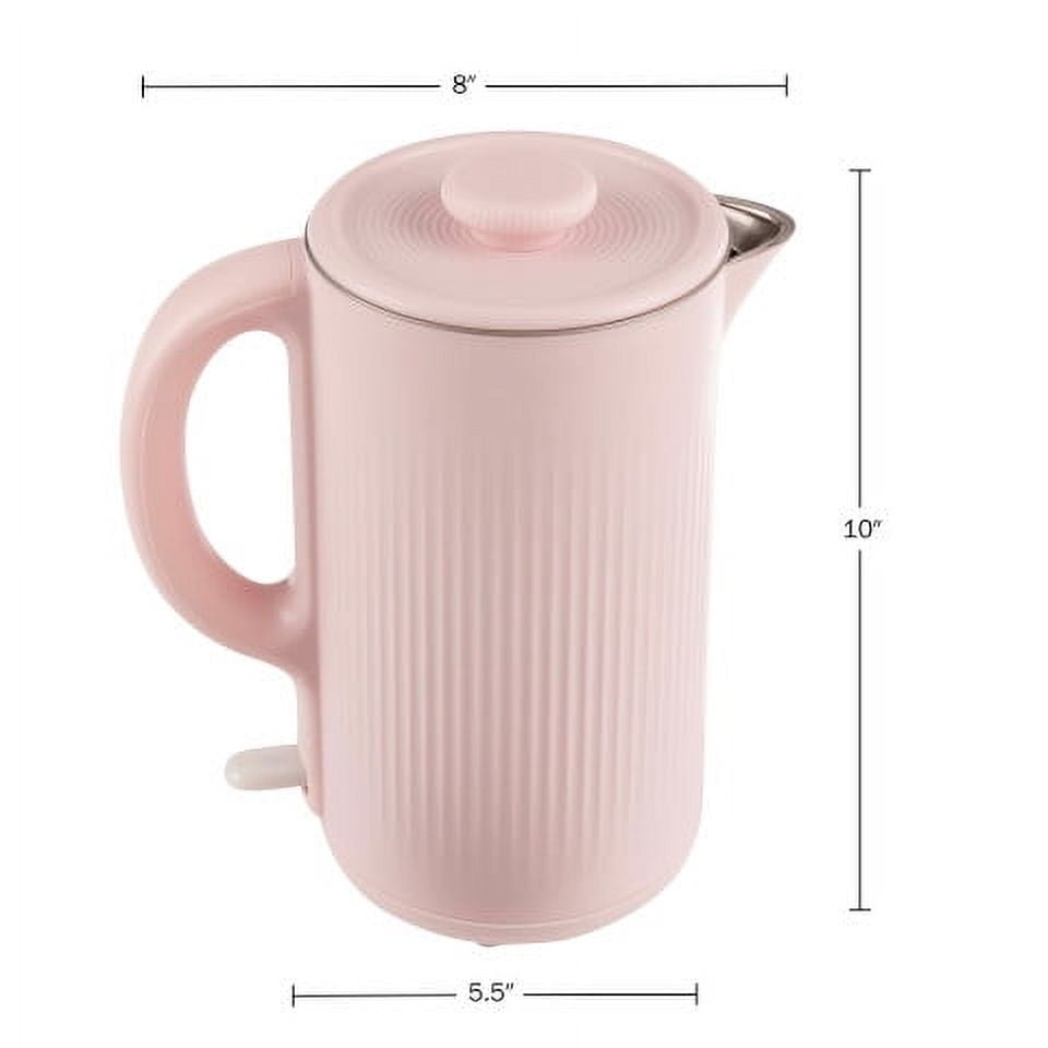 Classic Cuisine Electric Kettle - Auto-Off Rapid Boil Water Heater, Pink