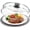 Grey, variant on 10inch Glass Microwave Splatter Cover for with Mat - Heat Resistant Plate Splatter Guard Lid with Vent Holes & Easy-Grip Handle - , Dishwasher Safe