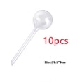 thumbnail image 1 of 10 Plastic Plant Watering Bulbs, Garden Automatic Watering Ball, Plant And Flower Indoor And Outdoor Automatic Drip Irrigation Device Pile, 2 Sizes, Transparent And Green, 1 of 6