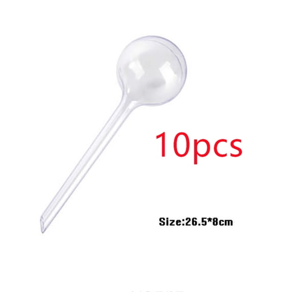 10 Plastic Plant Watering Bulbs, Garden Automatic Watering Ball, Plant And Flower Indoor And Outdoor Automatic Drip Irrigation Device Pile, 2 Sizes, Transparent And Green