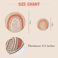 thumbnail image 2 of Boho Rainbow with Rattan Effect Wall Decor - Boho Wall Art, Boho Nursery Decor, Kids Rainbow Accessories, Rainbow Decor, (Rainbow Small), 2 of 7