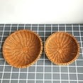 thumbnail image 4 of Travelwant Handmade Rattan Bread Baskets Round Wicker Fruit Basket for Serving, 4 of 7