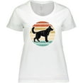 thumbnail image 3 of Inktastic German Shepherd Silhouette Vintage Retro Women's Plus Size T-Shirt, 3 of 5