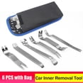 thumbnail image 2 of 6pcs Kit Car Inner Removal Tool - Auto Car Radio Audio Removal Installer Pry Tool with Canvas Bag (Blue bag 6pcs), 2 of 6