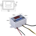 thumbnail image 3 of Módulo controlador de temperatura Led Digital de 220V, interruptor de termostato XH-W3001 con sonda impermeable, termostato de calefacción programable, 3 of 5