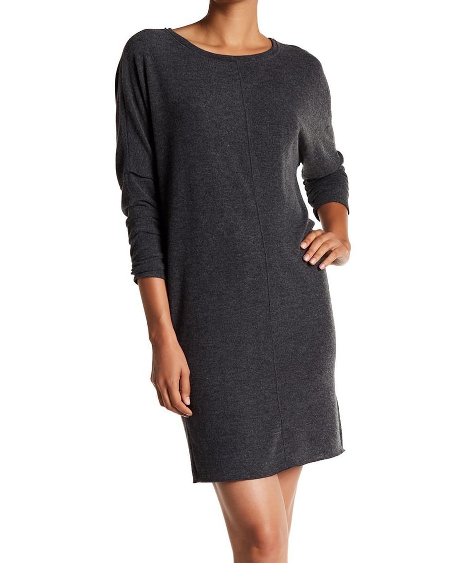 charcoal grey sheath dress