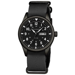 Bomieux Men's Military Sport Watch Nylon Strap Black