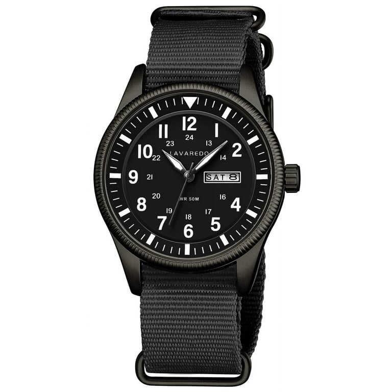 Bomieux Men's Military Sport Watch Nylon Strap Black photo 1