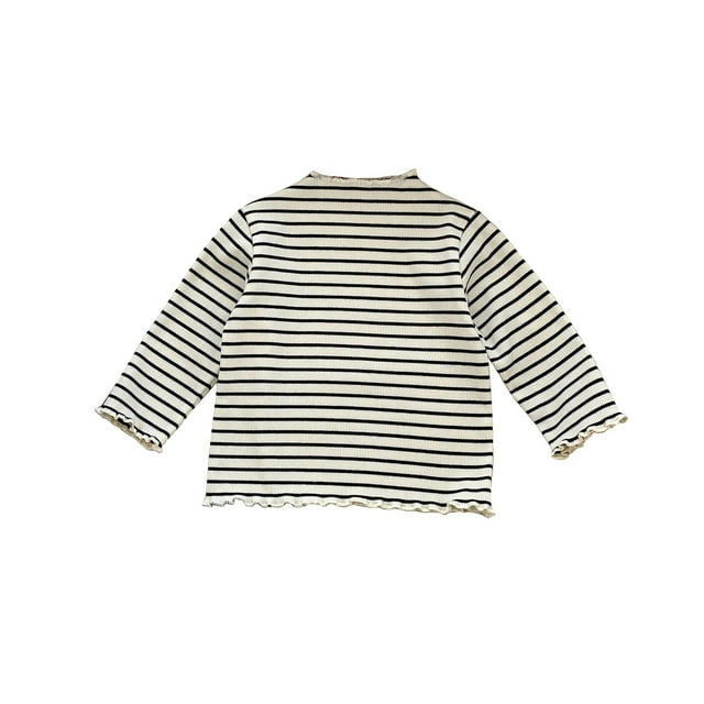 XXWXYD Girls Half High Neck Rufle Blouse Long Sleeve Spring Fall Thin Stretch Top Western Style Layering Shirt