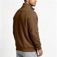 thumbnail image 3 of Horkkom Zip Up Jacket Solid Color Mock Neck Winter Outfits Sweatshirt Casual Stylish Sweatshirt M, 3 of 6