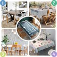 thumbnail image 3 of Geometric Diamond Chevron Pattern Rectangle Tablecloth 60"x120",Waterproof Polyester Rectangle Table Cloth, Wipeable Spillproof Polyester Tablecloth for Dining, Camping, Indoor and Outdoor, 3 of 6