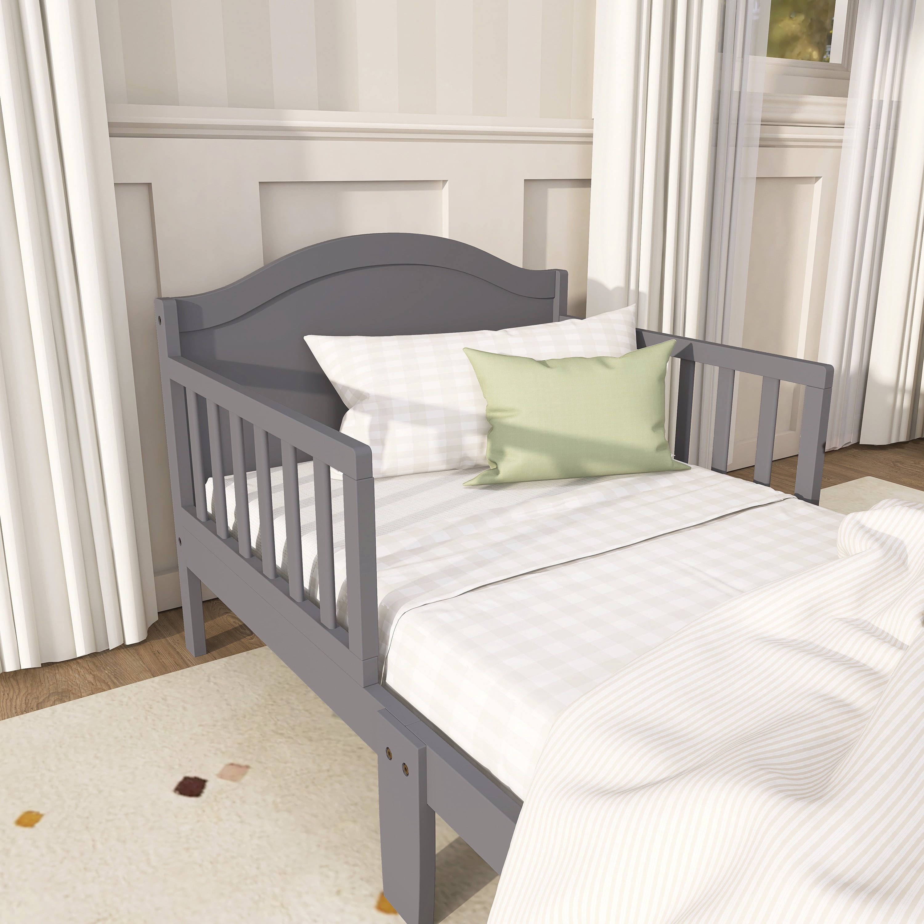 Dream on Me Sydney Toddler Bed, Steel Grey