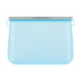 thumbnail image 1 of Tnarru Reusable Freezer Bag, Silicone Reusable Storage Bag, Food Meal Prep Storage Container for Snack, Lunch, Travel, Sandwich Blue, 1 of 8