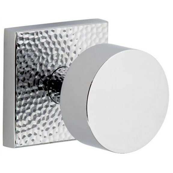 Viaggio Qadmhmclo_Sd Quadrato Hammered Solid Brass Non-Turning One-Sided Dummy Door Knob -