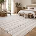 thumbnail image 4 of VUNATE 6'x9' Area Rugs for Living Room Washable Rugs Boho Moroccan Area Rug Soft Neutral Geometric Bohemian Carpet Distressed Indoor Rug for Bedroom Dining Room Office Foldable Nonslip Rug Brown, 4 of 8