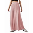 thumbnail image 1 of Pantalones Palazzo Holgados de Cintura Alta Elástica para Mujer, Informales, con Bolsillos, Holgados y Largos de Otoño Rosa XL, 1 of 7