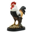 thumbnail image 2 of Black Breasted Rooster Statue With Base 7"Tall Proud Country Chicken Figurine, 2 of 5