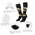 thumbnail image 3 of Honeii Golden Lips Modern Sculpture Print Long Socks,Novelty Design Socks Gift for Men and Women,Crew Socks,Calf Socks, 3 of 6