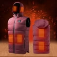 thumbnail image 5 of Yaoyar Heated Vest for Men Women,Windproof USB Electric Heating Jacket Heated Hood for Winter Outdoor,6 Heating Zones & 3 Heat Levels, 5 of 6