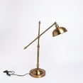 thumbnail image 5 of Aarvum Elios Table Lamp – Adjustable Gold Metal Articulating Arm with Dome Shade, Industrial Modern Task Lighting for Desk or Study, 5 of 6