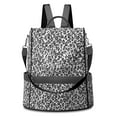 thumbnail image 2 of Waterproof Women's Nylon Backpack Purse - Lightweight Leopard Casual Shoulder Bag Anti-Theft Daypack, Convertible Fashion Crossbody Bag for Daily Use, Travel, Work & School,, 2 of 7