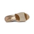 thumbnail image 4 of BLISSFUL STEP Sandales à Talons Compensés à Enfiler à Plateforme Pailletée pour Femmes Or 9.5, 4 of 7