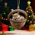 thumbnail image 7 of RKSTN 2D Christmas Forest Hazelnut Animals Ornaments, Cute Acrylic Christmas Tree Decorations Indoor, Ideal Christmas Gifts, 7 of 7