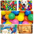 thumbnail image 6 of YUFER 200 Piece Ball Pit Balls for Kids & Toddlers, 2.2" Thickened Plastic Sensory Play Balls, Non-Toxic BPA-Free, Colorful, Pools, Bounce Houses, 6 of 8