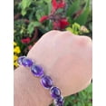 thumbnail image 3 of Amethyst Bracelet- Silver Amethyst Bracelet- Amethyst Jewelry- Big Bracelet- Amethyst Oval 16x12mm Bracelet- Gift For Her- Purple Gemstone Bracelet, 3 of 5