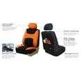 thumbnail image 6 of FH Group Light & Breezy Car Seat Covers - 2 Headrests Covers with Steering/Belt Pad Cover - Full Set Orange, 6 of 6