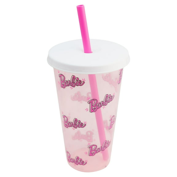 Vaso de Plástico Reutilizable Ambient 21 Diseño Barbie Rosa 739 mililitros
