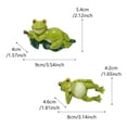 thumbnail image 3 of Set de esculturas de decoración de jardín Frog Resin Playful x2, 3 of 3