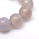 thumbnail image 4 of 10Strand Round Natural Grey Agate Bead Strands Grade A 8~9mm Hole: 1mm about 47pcs/strand 14.76~14.96 inch(37.5~38cm), 4 of 4