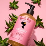 Camille Rose Curl Maker, Smoothing and Nourishing Curly Hair Gel with Aloe, for All Hair Types and Textures, 12 fl oz