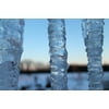 Frozen Transparent Blue Hour Blue Icicle Ice-20 Inch By 30 Inch Laminated Poster With Bright Colors And Vivid Imagery-Fits Perfectly In Many Attractive Frames