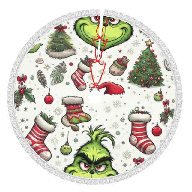 Faldas para árbol de Navidad Grin-Ch de 36 pulgadas, tapete para árbol de Navidad para fiestas de invierno, falda para árbol de Navidad para decoraciones navideñas rústicas