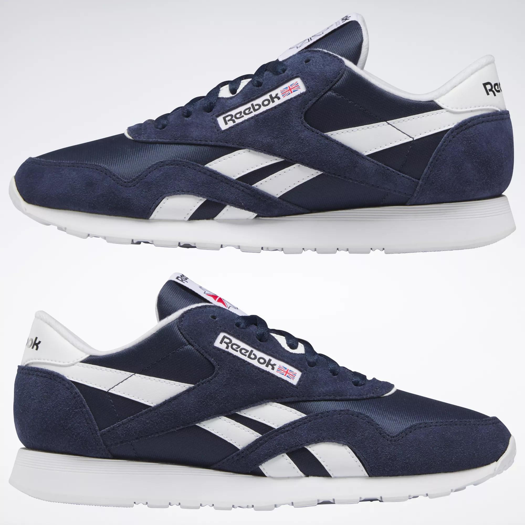 REEBOK MENS CLASSIC NYLON SHOES, VECRED/FTWWHT/VECR - 9 Men main image 4