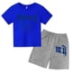 thumbnail image 3 of Ropa para niños con estampado de marca gótica, conjunto de camiseta y pantalones cortos de verano para adolescentes, 2 piezas, manga corta, moda informal para niños y niñas, 3 of 5